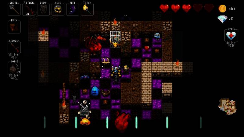 节奏地牢游戏音效示意画面