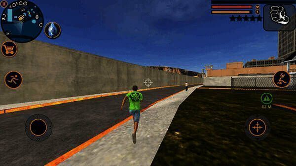 控制角色移动摇杆画面