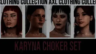 《赛博朋克2077》心形项圈套装MOD截图1