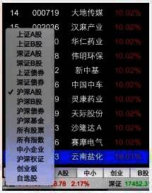 切换市场菜单图