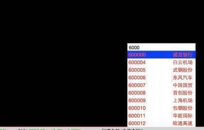个股搜索窗口图