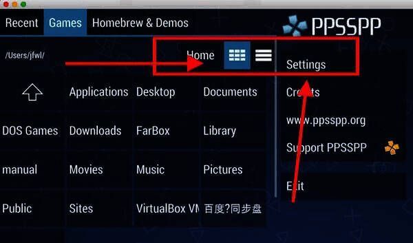 模拟器英文界面系统设置截图