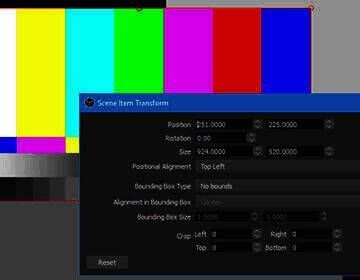 OBS场景创建界面展示