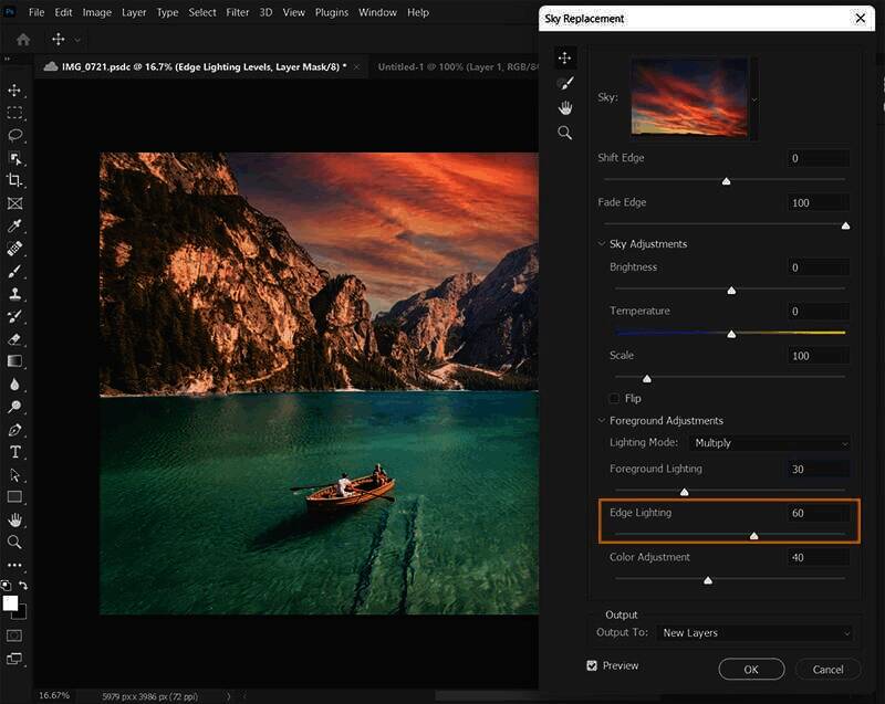 边缘增强效果对比