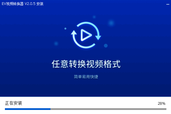 EV视频转换器安装完成提示图片