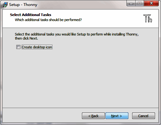 Thonny软件安装界面4