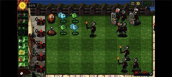 植物大战僵尸像素版游戏画面
