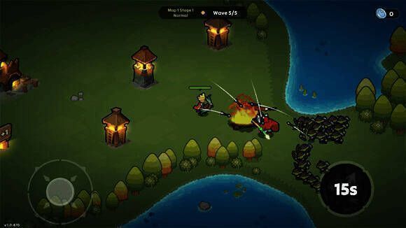 夜幕王国边境塔防游戏画面