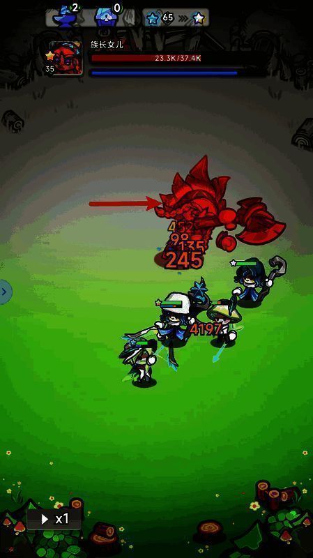 彩色点点战争对战BOSS界面