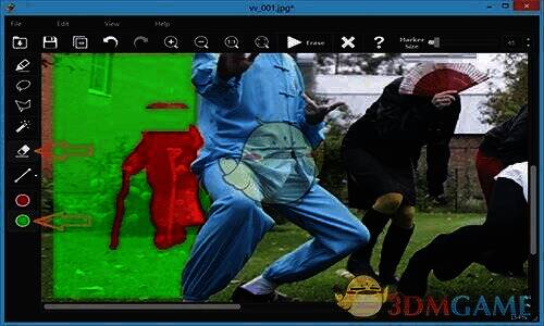 擦除供体区域步骤展示图