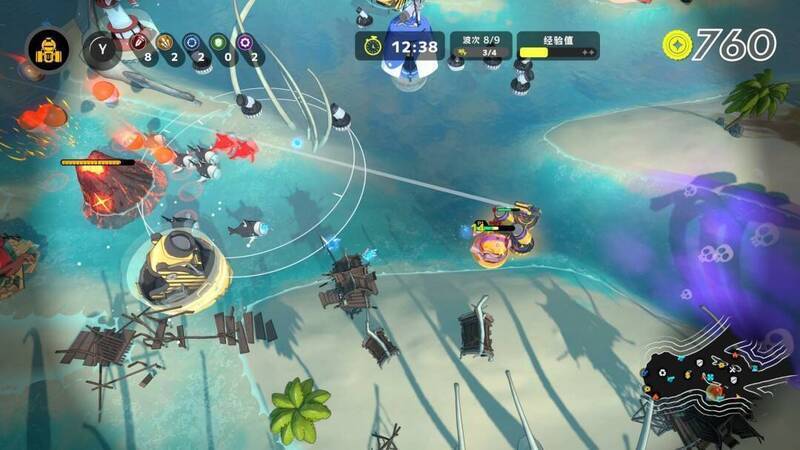 玩家与宁芙驾驶战舰画面