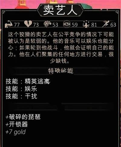 为了吾王mac版卖艺人职业形象