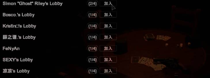 骗酒馆房间选择界面