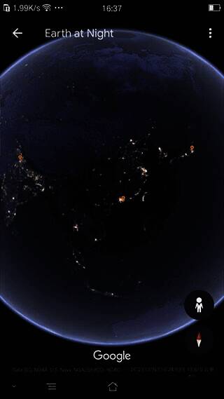 进入夜景模式的界面图