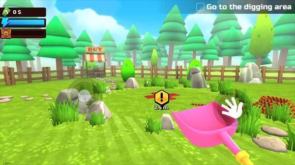 掘地求财游戏初始操作画面