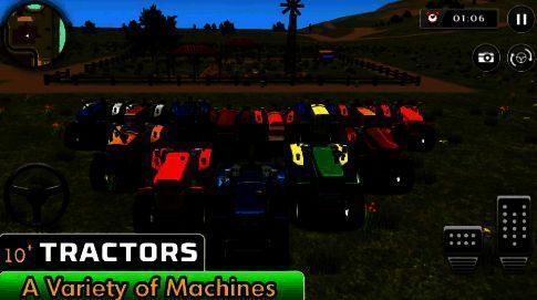 拖拉机耕种模拟游戏画面