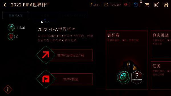 FC足球世界世界杯大厅界面