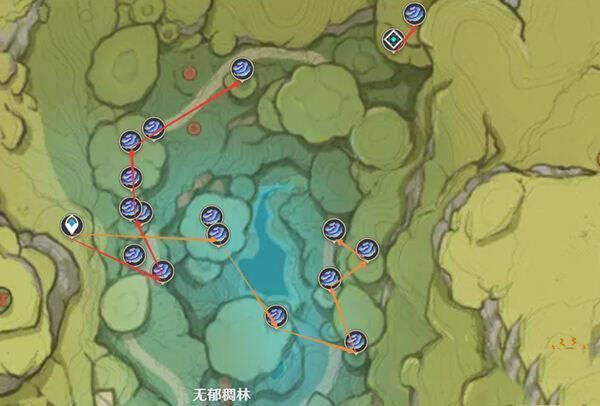 无郁稠林上半边树王圣体菇位置