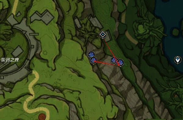茶河之座右侧树王圣体菇位置