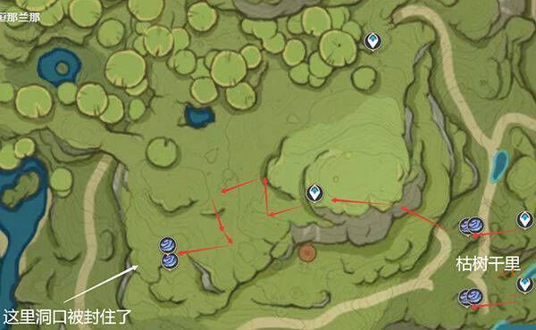 跟随仙灵解开洞口画面