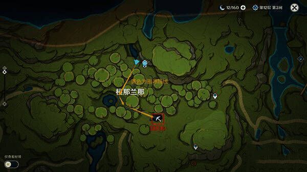 恒那兰那处兰玛尼位置及对话画面