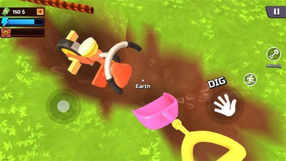 掘地求财汉化版游戏挖掘画面