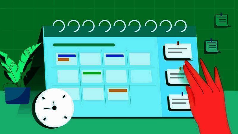 日程安排示例图