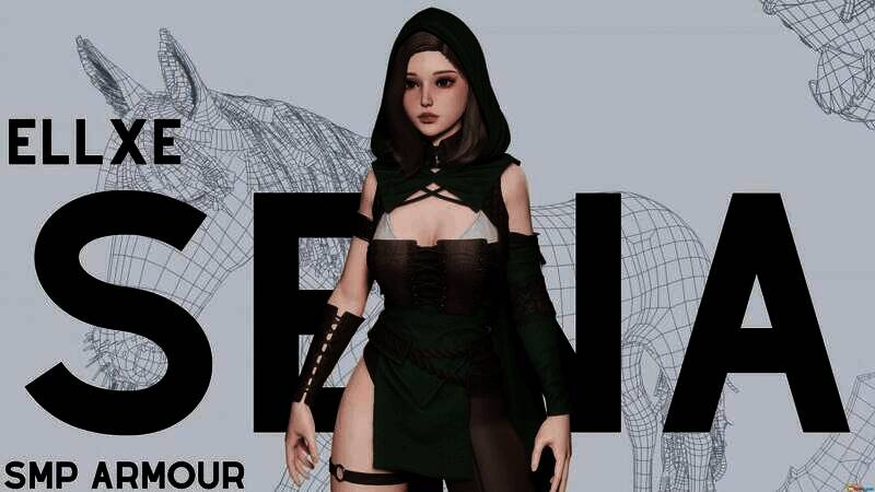 《上古卷轴5:天际重制版》游侠塞纳套装MOD截图1