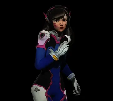 《生化危机4:重制版》阿什莉替换Dva外观MOD截图2