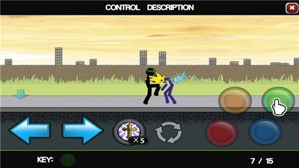 愤怒的火柴人5连招一演示画面