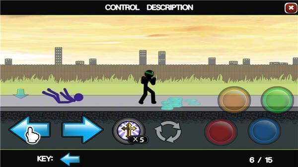 愤怒的火柴人5连招二演示画面