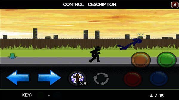 愤怒的火柴人5连招三演示画面