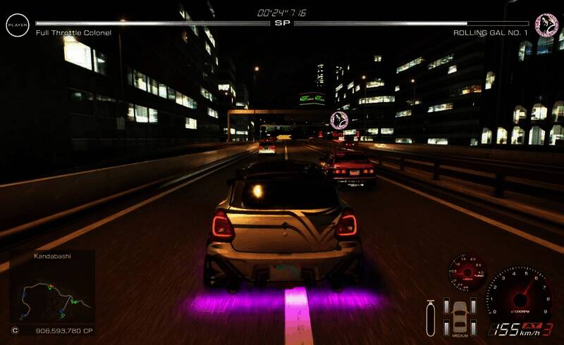 《首都高赛车》社交互动画面