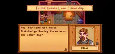 《星露谷物语》失败任务失友谊MOD截图1