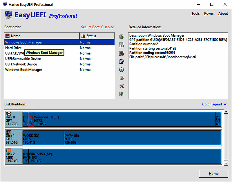 EasyUEFI软件展示图