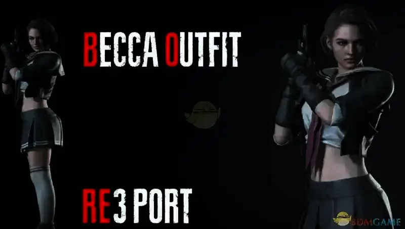 《生化危机3:重制版》吉尔瑞贝卡JK短裙MOD截图一