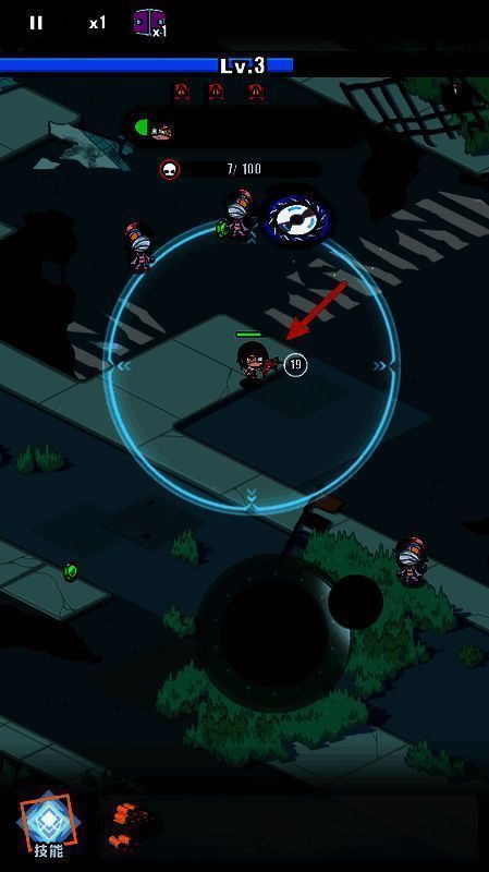 角色移动操作截图