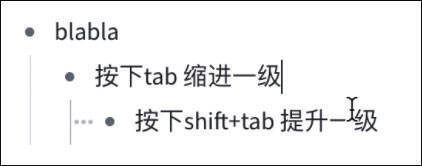 大纲层级操作界面图