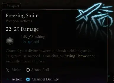 《博德之门3》冰霜领域僧侣MOD截图3