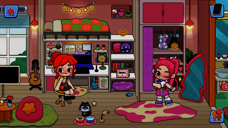 奇妙创意世界玩家房间界面