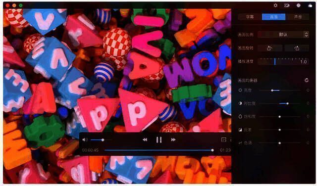 迅雷影音 Mac 版播放器界面