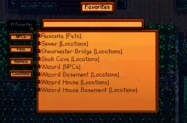 《星露谷物语》传送至 NPC MOD 截图 1