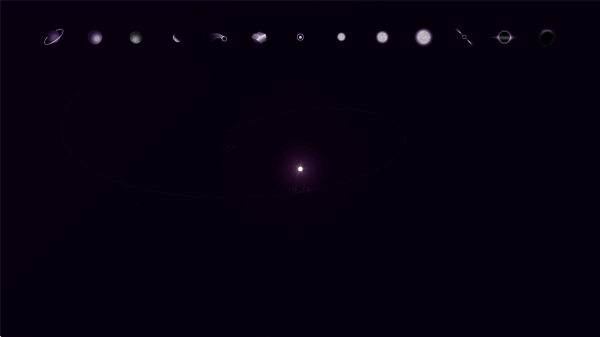 调整天体位置和轨迹界面