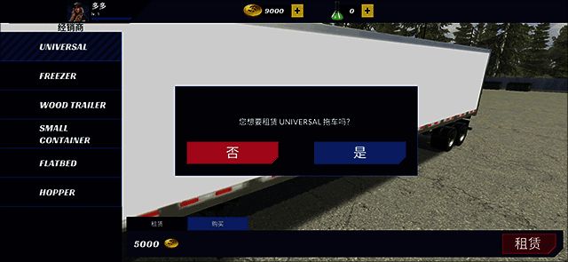 购买后背的货箱