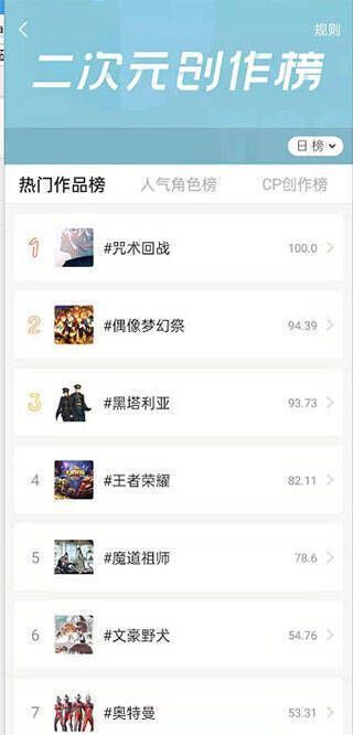 查看热门榜单截图
