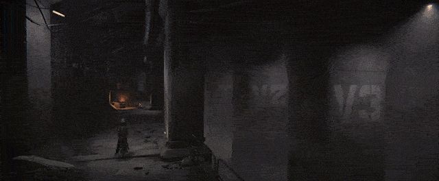 游戏中末日世界探索场景动图