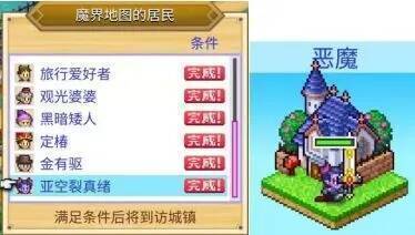 冒险村物语2地图及冒险者相关画面