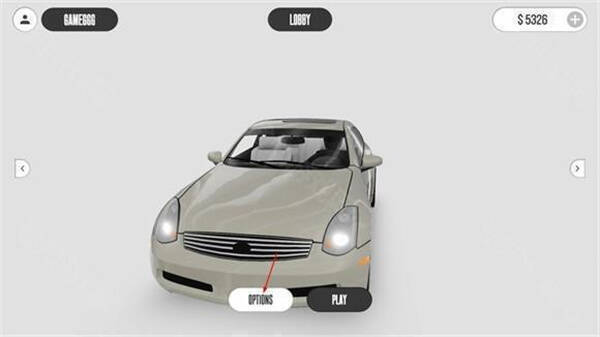 主界面点击options按钮示意图