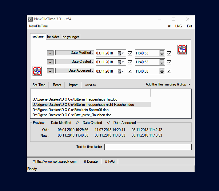 NewFileTime软件相关图片2