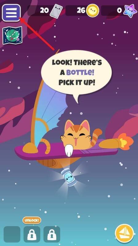 水手猫2主界面菜单点击位置图